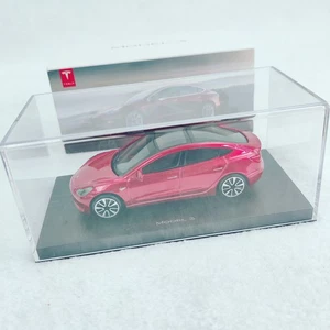 Official Red Tesla Model 3 1:43 Scale Die-Cast Enclosed Model Elon Musk - Picture 1 of 4