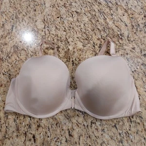 TORRID PERFECT T-SHIRT PUSH-UP FRONT-CLOSE Bra Size 40D Beige UW Adj Strap  - Picture 1 of 19