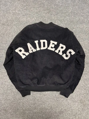 Chalkline Raiders Corduroy Snap Jacket Men Large Vintage RARE Spell Out NFL  - Image 1 of 4
