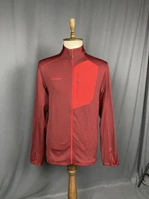 Suéter Mammut Polartec Para Hombre Rojo Cremallera Completa Vellón Talla XL Foto 1 de 4