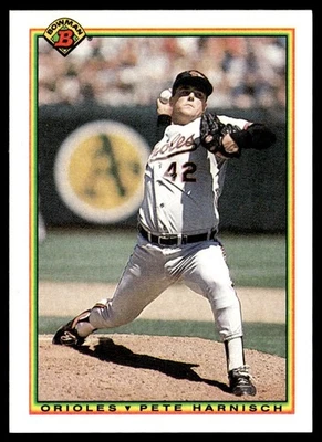 1990 Bowman Pete Harnisch Baltimore Orioles #247 - Image 1 of 2