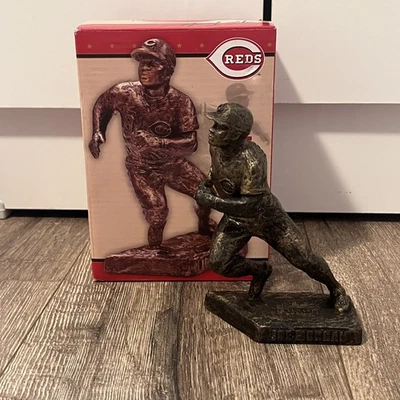 Joe Morgan 2018 Cincinnati Reds Hall of Fame Replica Statue Signed Tom Tsuchiya - Image 1 of 4