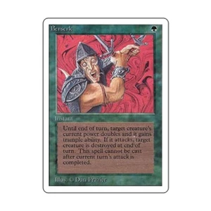 WOTC MtG Unlimited Berserk (U) Fair+ - Picture 1 of 1