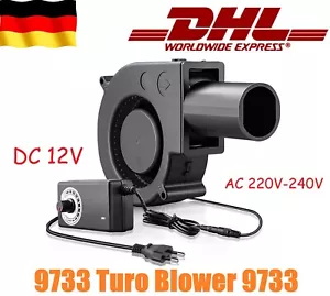 BBQ Luftgebläse Gebläse Lüfter Einstellbarer Gebläseventilator Turbinengebläse - Bild 1 von 10