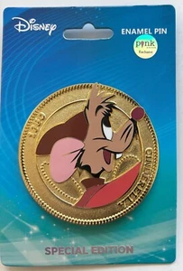PALM Disney Pink ala Mode Cinderella Mice Mouse Jaq Jaques Medallion Coin LE Pin - Picture 1 of 1