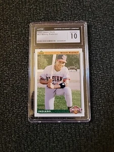 1992 Upper Deck Baseball Manny Ramirez Rookie #63 - CGC 10 - GS366 - Picture 1 of 2