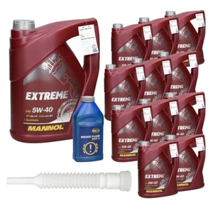 12x aceite de motor coches Mannol Extreme 5L 5W40 + líquido de frenos 0,5L - Imagen 1 de 4