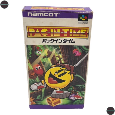 Pac-in-Time SNES Super Famicom Spiel  NTSC-J Namco 1995 OVP CIB - Bild 1 von 4