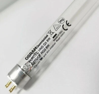 OSRAM UV G8T5/OF RG3 8W HNS G5 8W 254nm UV Laboratory Photocatalysis - Image 1 of 2