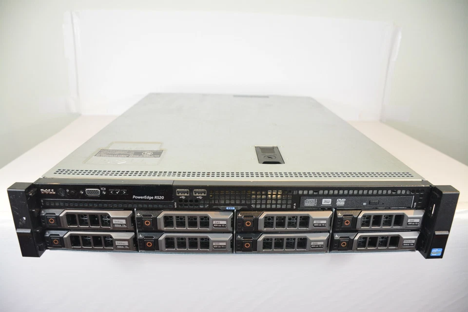 Dell PowerEdge R520 Server 2xE5 2470 2.10GHz 96GB 3x2TB SAS H710 - Image 1 of 3
