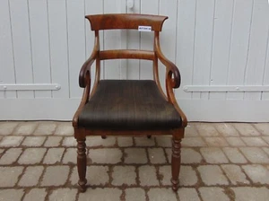 Biedermeier Armlehnstuhl Mahagoni ca. 150 Jahre alt - Bild 1 von 5