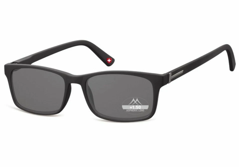 MONTANA MR73S schwarz Sonne Lesebrille grau getönt + 1,0 1,5 2,0 2,5 3,0 3,5