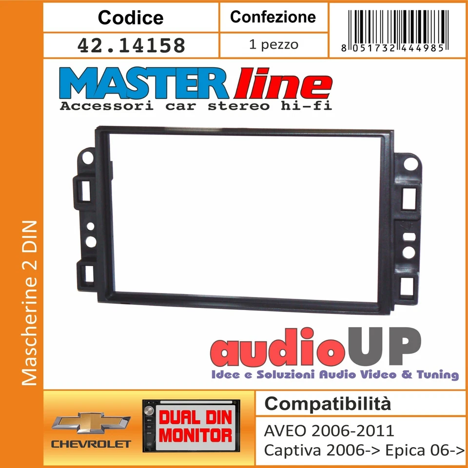 Mascarilla Autoradio 2 Din Chevrolet Captiva Desde 2006. Adaptador Doble Din - Imagen 1 de 3