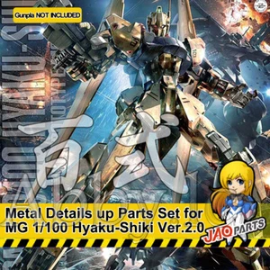 Juego de piezas complementarias de detalle de metal para MG 1/100 Hyaku Shiki versión 2.0 modelo JAOParts - Imagen 1 de 8