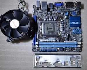Asus P8H61-I LX R2.0 Intel Sockel LGA1155 H61 Mini ITX Motherboard + G20 Proc - Bild 1 von 4