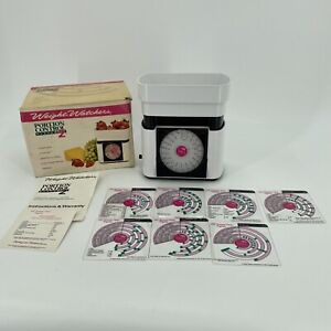 Vintage Weight Watchers Portion Control System 2 Food Scale Adjust Portions 1991