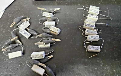 1 pieza NTE 5WD10, 0,1 ohmios 5 vatios resistencia de potencia de cerámica enrollada con alambre lisa o con clips Foto 1 de 3