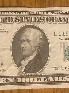 1977 Collectible $10 Dollar Bill - Picture 1 of 3