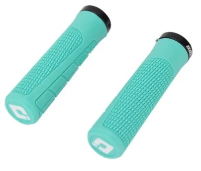 ODI Mountain Bike and BMX HANDLE BAR GRIPS Lock on Anti-Skid Rubber Turquoise - Image 1 of 4