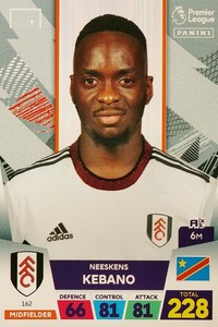Neeskens Kebano - PANINI ADRENALYN XL 2023 - BASE No.162