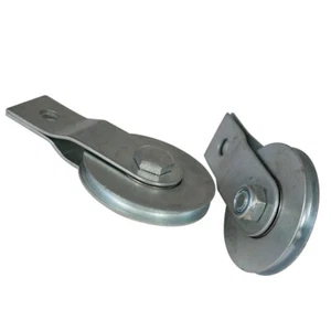 2-1/2" Split Bracket Steel Wire Rope Cable Pulley with Bearing (QTY 2) - Picture 1 of 1