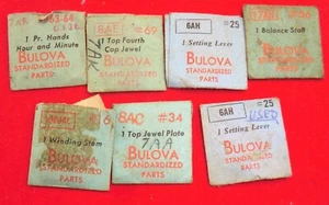 Bulova Watch Parts Lot of 7 items - Picture 1 of 1