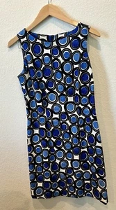 AGB WOMEN’s Stretch Sheath Sleeveless Dress Sz:6 Multicolor Gogo Retro Style - Picture 1 of 6