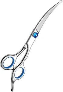 Tijeras curvas para el cuidado de perros, tijeras para el pelo de mascotas - Picture 1 of 12