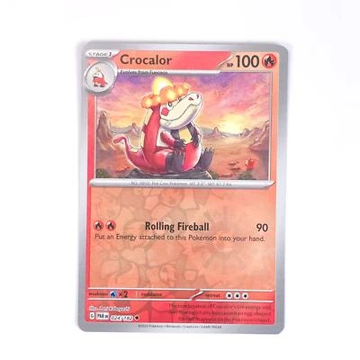 Crocalor 024/182 Pokemon SV04: Paradox Rift Uncommon Reverse Holo NM - Image 1 of 2