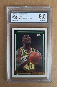 Shawn Kemp 1992/93 Topps GOLD - Card #267 - CGA 9.5 GEM / MINT not PSA - Picture 1 of 2