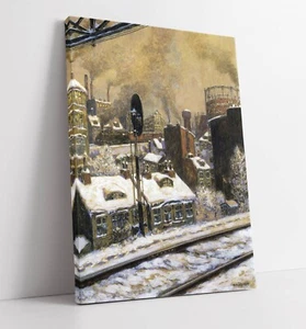 DEEP SNOW BY HANS BALUSCHEK, PAINTING -DEEP FRAMED CANVAS WALL ART PRINT - Picture 1 of 2