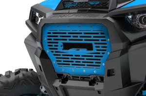 Steel Grille w/ Light Bar Space for Polaris RZR Turbo XP 2017-2018 Velocity Blue - Picture 1 of 2