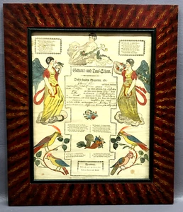 c.1821 TAUFSCHEIN - Printed by Johann Ritter - Pennsylvania 19th Century Fraktur - Picture 1 of 12