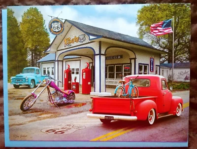 Route 66 "The Extra Mile", (1) Leanin Tree Thank You Card, New With (1) Envelope - Image 1 of 4