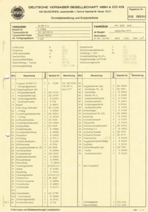 Datenblatt Einstelldaten Solex 34PICT-3 Vergaser - VW Bus 50PS - 211129031Q - Picture 1 of 2