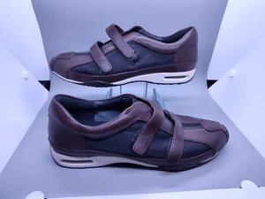 Rockport Mens Shoes DMX Leather Brown Black Strap Closure Size 10M EUC! - Picture 1 of 12