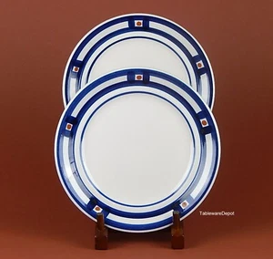 Mikasa, Lifestyle SQUARE DANCE BLUE, Set/i di 2 piatti insalata, ottime condizioni! - Foto 1 di 3