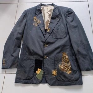 ISSEY MIYAKE Jacket Size Large CUSTOMISED Paul McNeil - GOLD Metallic Paint - Picture 1 of 24
