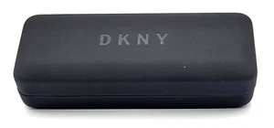 NEW - AUTHENTIC - DKNY - MATTE BLACK - HARD EYEGLASSES CASE - Picture 1 of 2