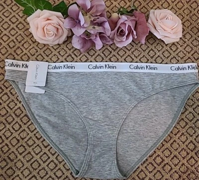 CALVIN KLEIN SIGNATURE SeXy Cotton Stretch Logo Carousel BIKINI Panty Lg $15.00 - Image 1 of 4