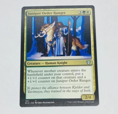 Juniper Order Ranger 153 Magic The Gathering Trading Card MTG Tc7 - Image 1 of 2