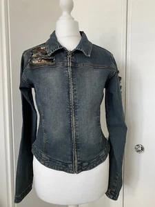 ❤️WOMENS DARK DENIM JACKET BY NO ANGELS...SIZE - Picture 1 of 6