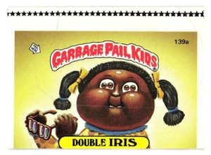 1986 Garbage Pail Kids 4th Series 139a Double Iris offset double die Error card - Bild 1 von 2