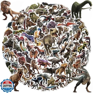 Jurassic Dinosaur Stickers for Boys Kids Teens Girls, 100PCS Cool Realistic D - Picture 1 of 5