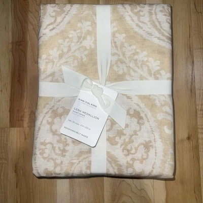 Funda nórdica Pottery Barn Lena Medallion KING o CAL KING algodón/lino - ¡NUEVA! Foto 1 de 4