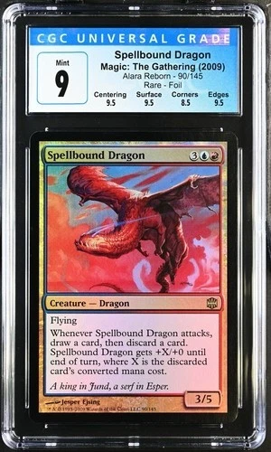 2009 MTG Spellbound Dragon  Alara Reborn Rare Foil #90 CGC 9 POP 2 - Image 1 of 2