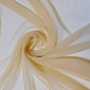 MDS Pack of 10 Yard Chiffon Fabric, Sheer Soft Draping Fabric Bolt for Weddin... - Picture 1 of 7