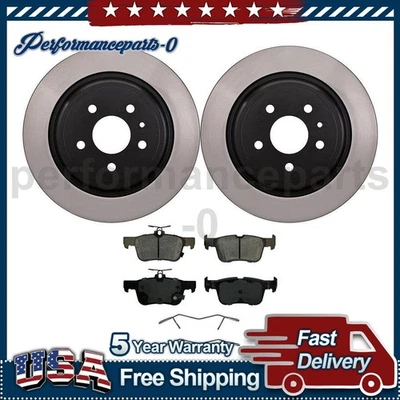 Wagner Brake Rear Disc Brake Pad Set Disc Brake Rotor fits 2014-2018 Ford Fusion - Image 1 of 4