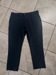 Lee Tri-Flex Straight Fit (40x30) Flat Front 9%Spandex Black Pants (GUC  - Picture 1 of 4