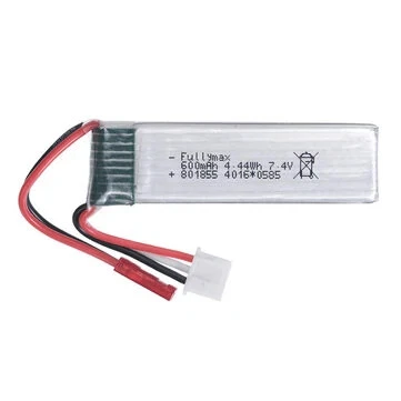 7.4V Fullimax JST 600mAh 25C LiPo battery for WLtoys XK A280, A160, A300 etc. - Image 1 of 4